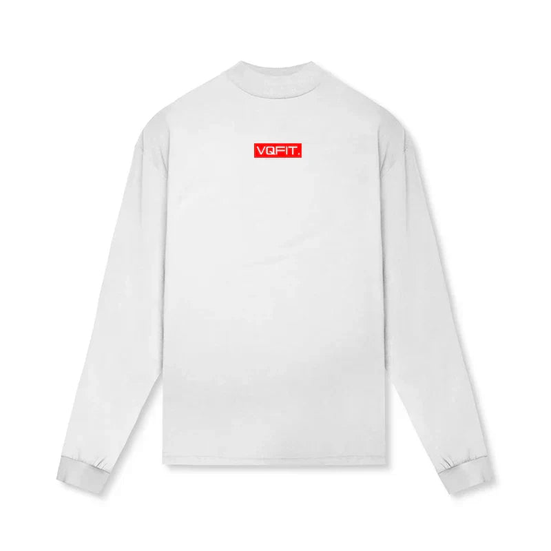 Bodybuilding Casual T Shirt Sporting Running High-collar Long Sleeve Tshirt