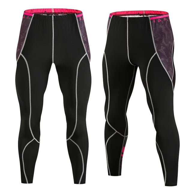 Men’s Compression Pants Thermal Workout Cool DrySports Leggings Tights Baselayer Bodybuilding Workout Training Yoga Bottoms
